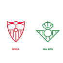 Diseño de escudos del Sevilla y el Real Betis. Un proyecto de Diseño, Ilustración tradicional, Diseño gráfico e Ilustración vectorial de Javi Rodríguez - 06.01.2018