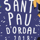 Cartel Fiestas Sant Pau d'Ordal 2018. Un proyecto de Diseño, Ilustración tradicional, Diseño editorial y Diseño gráfico de Rosa Codina - 22.01.2018