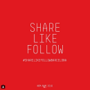 Share Like Follow Bcn. Um projeto de Design de Xavier Grau Castelló - 12.03.2018