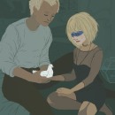 Blade Runner - Roy and Pris. Traditional illustration project by Sara HP - 06.21.2017