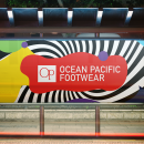 Live in Colors - Ocean Pacific Footwear. Publicidade, Direção de arte, Br, ing e Identidade, Moda, e Marketing projeto de Astrid Margarita - 04.04.2018