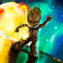 Baby Groot!. Traditional illustration, and Digital Illustration project by Lorena Angulo - 06.06.2018