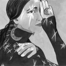 Mujer y estrellas - Flores Ein Projekt aus dem Bereich Illustration von Iliana Ulloa - 17.06.2018