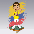 Selección Colombia. Design de personagens projeto de Steven Merchan - 06.07.2018