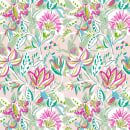 Pattern Design - Diseño floral de estampado para superficies. Pattern Design, Fashion Design, and Printing project by María Isolina García - 07.14.2018