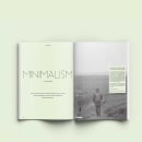 Revista Minimalista. Design editorial, e Design gráfico projeto de Maria Gutiérrez Arrillaga - 18.08.2018