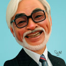 Hayao Miyazaki . Ilustração digital e Ilustração de retrato projeto de paolahf - 01.09.2018
