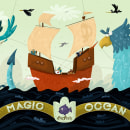 La Gallina del Oceano versus la tripulación del pata de cabra(El buque mas temerario de los Sub mares). Een project van Traditionele illustratie van Mark Bertran - 11.09.2018
