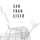 San Francisco, CA. Ilustração tradicional, Design gráfico, Tipografia, Infografia e Ilustração vetorial projeto de Gema Pelegrín - 16.10.2017
