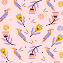 Patterns. Traditional illustration, and Pattern Design project by Ely Ely Ilustra - 10.19.2018