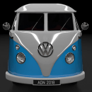 Volkswagen Van. 3D, e Modelagem 3D projeto de Antonio Diaz - 23.05.2018