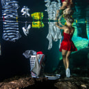 WASHING CLOTHES UNDERWATER. Photograph project by Hernan Santiago - 10.29.2018
