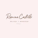Identidad Corporativa Romina Castillo. Un proyecto de Diseño, Br, ing e Identidad, Diseño gráfico, Caligrafía, Creatividad y Diseño de logotipos de Estela López - 19.11.2018