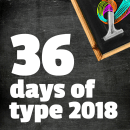 36 Days of Type 2018. Ilustração tradicional, Caligrafia, Lettering, e Criatividade projeto de Kobby Mendez - 21.11.2018