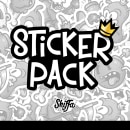 Sticker Pack. Design, Illustration, Character Design, Graphic Design, Screen Printing, Street Art, Lettering, Vector Illustration, Digital Illustration, and Printing project by Shiffa McNasty - 11.29.2018