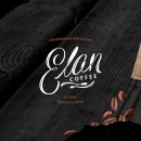 Logo, Elan coffee & art. Br, ing e Identidade, Design gráfico, Lettering, e Design de logotipo projeto de Alexander Osorio - 10.12.2018