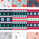 Patrones invernales. Un proyecto de Ilustración tradicional, Pattern Design e Ilustración vectorial de Ana Sansó - 11.12.2018