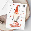 Postal de Navidad Elfo. Design, and Traditional illustration project by Beatriz Camargo - 12.18.2018