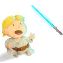Luke Skywalker baby.. Digital Illustration project by Cristian Iborra Pinero - 01.07.2019