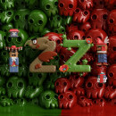 IZZI loguizzimo.. Een project van 3D,  Br, ing en identiteit, Ontwerp van personages, 3D-animatie,  3D-modellering y 3D-karakterontwerp van Daniel Ocampo - 09.02.2019