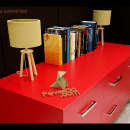 Armario rojo. 3D project by Fernando Vázquez - 02.16.2019