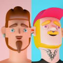 Personas. 3D, Character Design, and 3D Character Design project by Eva Segen - 03.21.2019