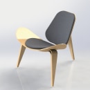 Modelado SolidWorks de shell chair. Un proyecto de Diseño, creación de muebles					, Diseño industrial y Modelado 3D de Tamara Diaz - 27.04.2018