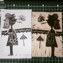 Mi Proyecto del curso: Carvado de sellos y técnicas de estampación. Un progetto di Artigianato, Disegno e Stampa di angehache - 31.03.2019