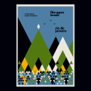 Carteles para la gira de Fito Paez por Brasil (2018). Um projeto de Design, Ilustração, Design gráfico e Design de cartaz de max rompo - 21.11.2018