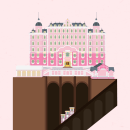 The Grand Budapest Hotel - Wes Anderson | Poster Ein Projekt aus dem Bereich Design, Vektorillustration und Plakatdesign von Eider Ojanguren - 11.04.2019