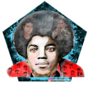 Michael Jackson. Ilustração de retrato projeto de Edwin Zenteno Pacheco - 05.05.2019