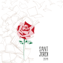 Sant Jordi 2019. Design gráfico projeto de Mònica González Pijuan - 23.04.2019