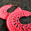 Aretes tejidos crochet. Jewelr, and Design project by Ingrid Constant - 05.19.2019