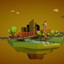 This is my city in  low poly - Cinema 4D . 3D, Animation, 3D Animation, and 3D Modeling project by Emiliano Ortiz - 05.25.2019