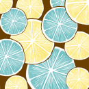 Pattern design. Lemon. . Un projet de Création de motifs de Gloria CaRo - 13.06.2019