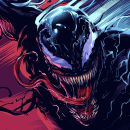 Venom movie fan art. Ilustração digital projeto de Nimrod Villar - 23.06.2019