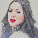 Mi Proyecto del curso: Ilustración con pastel y lápices de colores. Portrait Drawing project by Fanny abreu - 06.27.2019