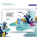 SocialPaul - Crece, viraliza y aumenta seguidores en Instagram. Un projet de Design , UX / UI, Design d'interaction, Webdesign , et Développement web de Borja Alday - 30.06.2019