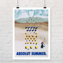 Absolut Summer. Design, Fotografia, Direção de arte, Design gráfico, Criatividade, e Design de cartaz projeto de Jacobo Gutiérrez Sánchez - 03.06.2019