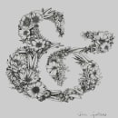 Ampersand floral. Ilustração tradicional, Artes plásticas, Design gráfico, Tipografia, e Lettering projeto de Daniela Galliski - 10.06.2018