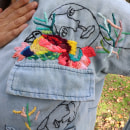 Pinturas y dibujos bordados en ropa. Embroider project by Katy Biele - 11.03.2018