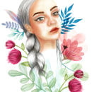 Retrato ilustrado en acuarela. Un proyecto de Diseño de Eva Maciel - 12.08.2019