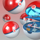 Pokeball Factory. Motion Graphics, 3D, 3D Animation, and 3D Modeling project by Tomás Alemañ Baeza - 08.26.2019
