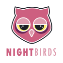 Imagotipo Night Birds. Un proyecto de Diseño de logotipos de Raquel Contreras Recio - 30.08.2019