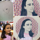 Mi Proyecto del curso: Creación de retratos bordados. Bordado projeto de Vidina Yánez - 31.08.2019