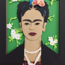 **FRIDA**. 3D, Character Design, Arts, Crafts, Paper Craft, and Portrait Illustration project by Laura Abad - 10.07.2019