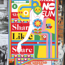 Posters. Un proyecto de Ilustración tradicional, Arte urbano e Ilustración vectorial de Silvia Gallart - 17.10.2019