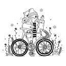 I want to ride my bicycle. Un projet de Illustration traditionnelle de Natalia Kalaska - 21.10.2019