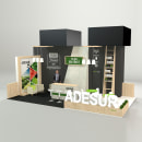 Adesur stand design Fruit Attraction 2018. Installations, 3D, Art Direction, Furniture Design, Making, Graphic Design, Interior Design, 3D Modeling, and Decoration project by Verónica Carrasco de Pablo - 10.23.2018