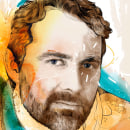 Retrato Técnica mixta. Un projet de Illustration traditionnelle, Illustration numérique et Illustration de portrait de Robert Tirado - 31.10.2019